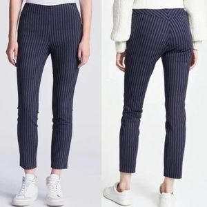 Rag&Bone Simone navy pinstriped cropped pant size 00